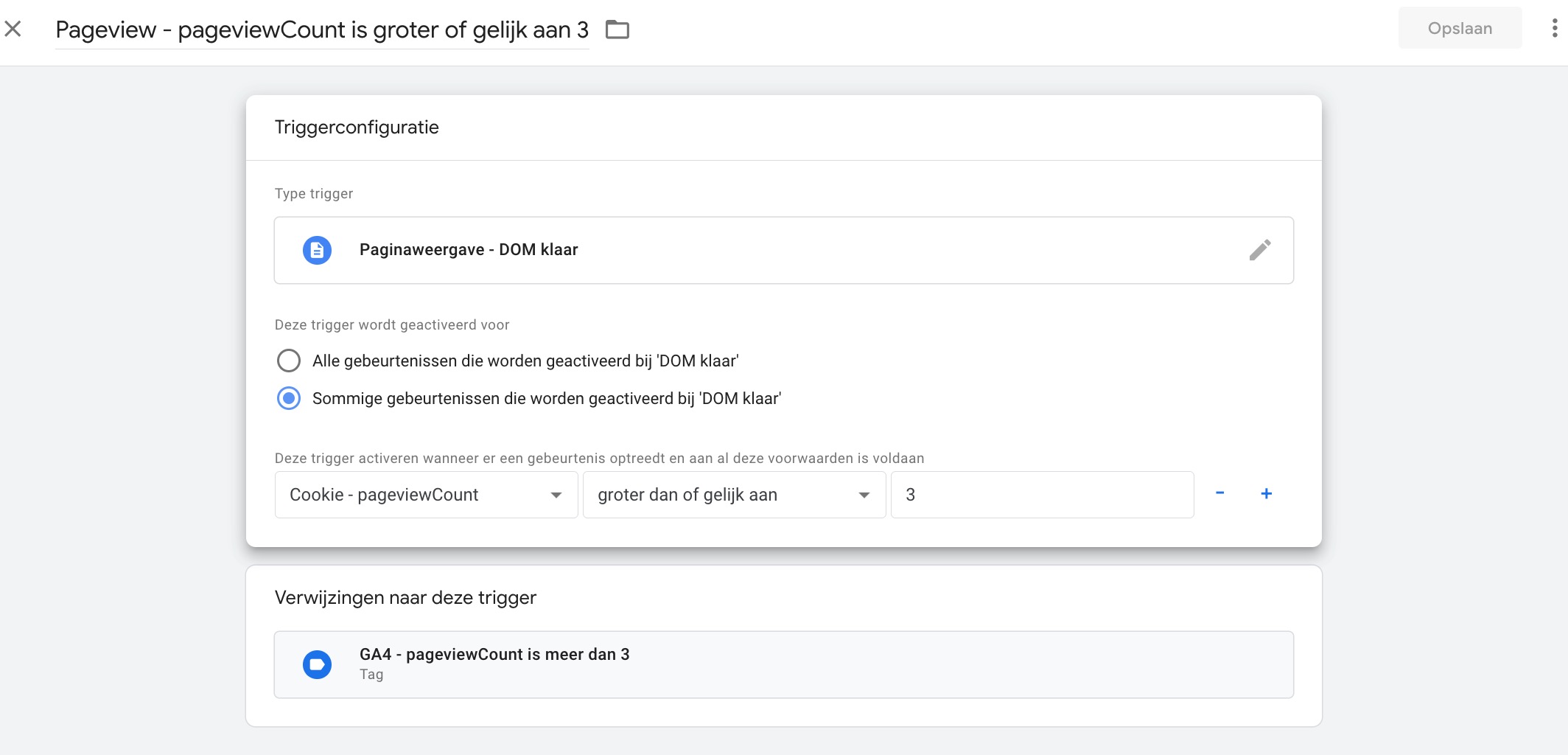 trigger microconversie met cookies in google tag manager