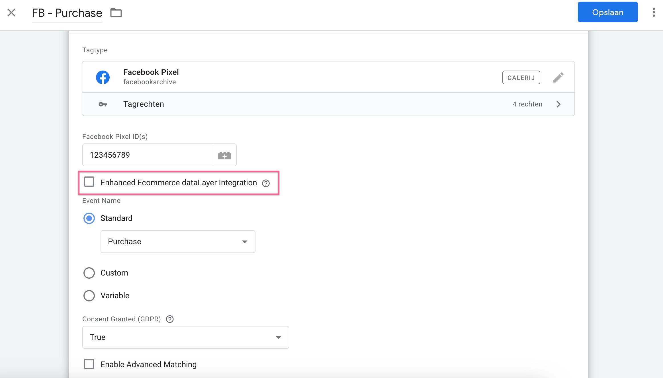 Enhanced Ecommerce dataLayer Integration