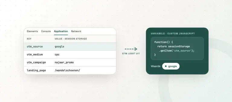 session storage gtm - utm-waarden uitlezen met custom javascript